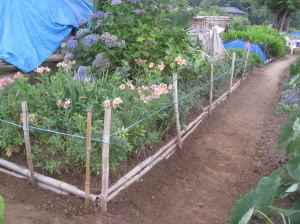 資材 花壇の土留め 菜園おじさんのエコ野菜づくり